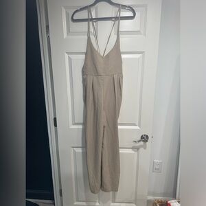 Tan jumpsuit